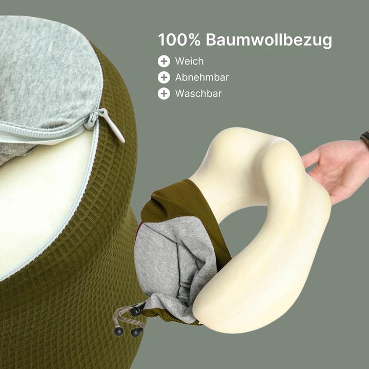 Image du produit Hermex Nackenkissen Reisekissen Flugzeug Nackenhörnchen Memory Foam (Coussins de voyage)