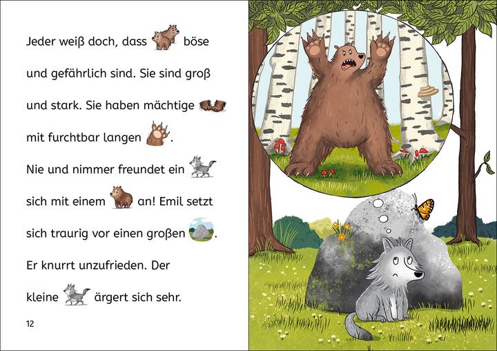 Produktbild Bildermaus - Der kleine Wolf findet einen Freund (Deutsch, Julie Leuze, Nadine Y. Resch, Loewe Erstlesebücher, 2023)