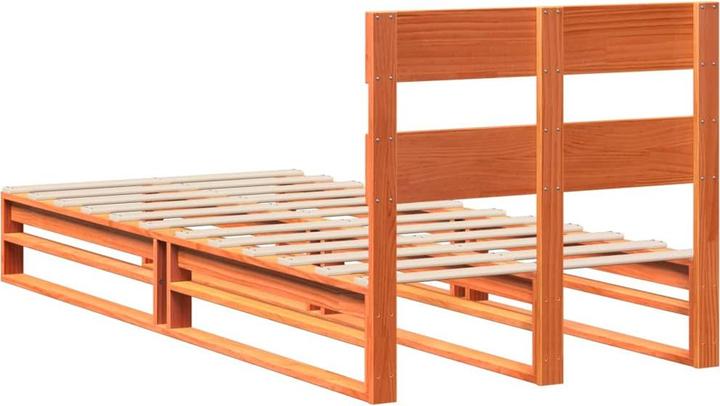 Immagine prodotto VidaXL Letto in legno massiccio Letto in legno Letto in pallet con testiera 120x190cm in pino (120 x 190 cm)