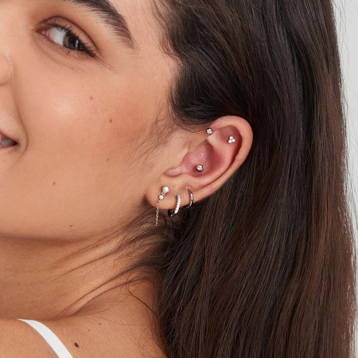 Image du produit Ania Haie Clous d'oreilles Sparkle Barbell Argent massif 925 (Argent 925)