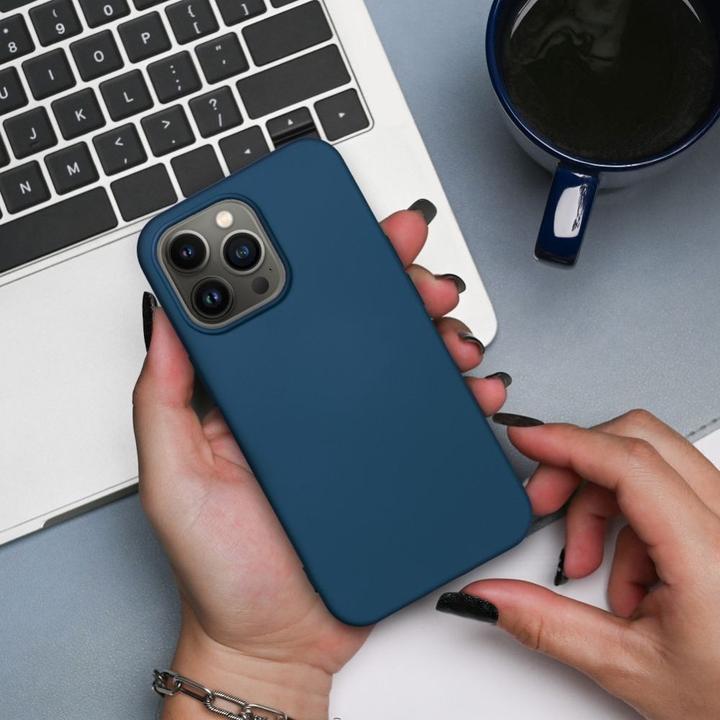 Image du produit Partner Telecom Back panel cover OEM SILICONE case for IPHONE 7 blue (Apple iPhone 7)
