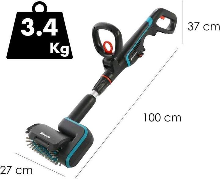 Actual product image Gardena Cordless multi cleaner Aqua Brush Patio 03/18V P4A solo (Rechargeable battery operated)