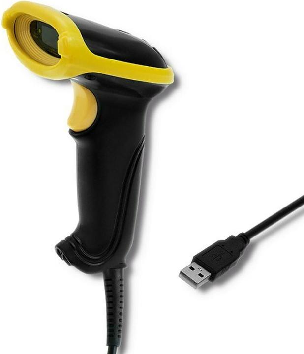 Produktbild Qoltec 50860 Barcodeleser Tragbares Barcodelesegerät 1D Laser (1D-Barcodes)
