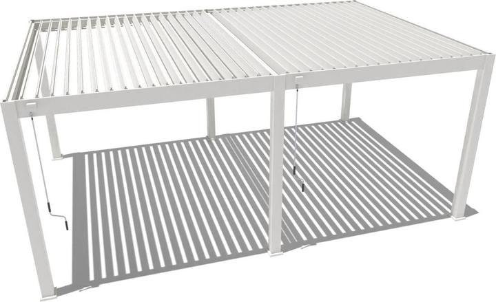 Immagine prodotto Weide Pergola Deluxe Plus 4x6m con tetto a doghe bianco (400 cm, 600 cm)