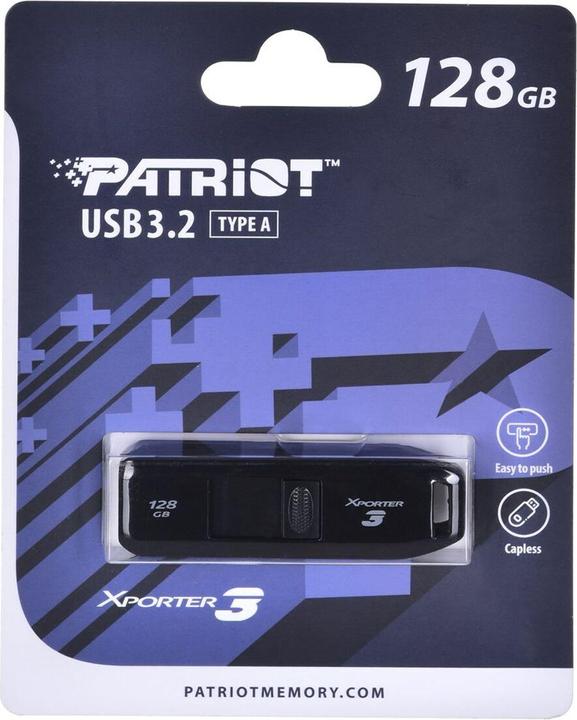 Actual product image Patriot USB 128GB Xporter GEN 1 3.2 PAT (128 GB, USB-A)
