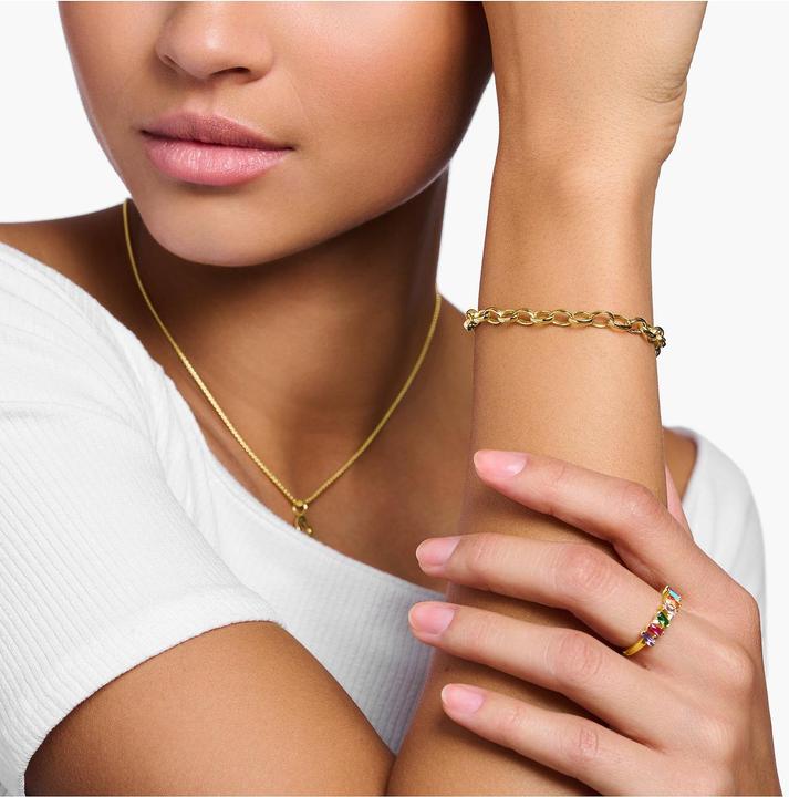 Produktbild Thomas Sabo Charm Armband Klassisch Vergoldet (19.50 cm, 925er Silber)