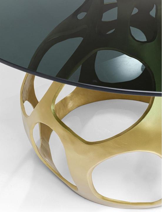 Produktbild Kare Design Tisch Volcano Gold Ø120cm (120 x 120 x 76 cm)