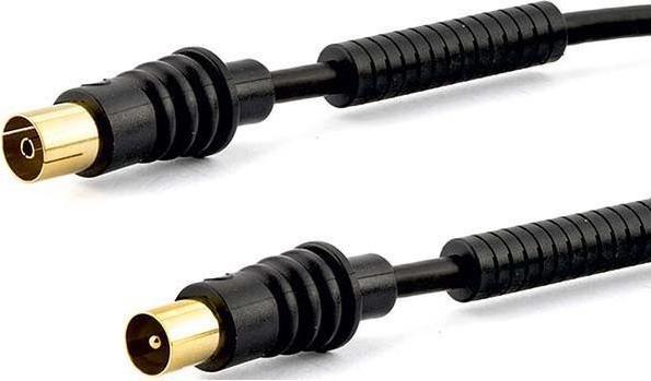 Actual product image E+P AB 302 G. Connector 1: coax, Connector 2: coaxial, Coating connection terminals: Gold. Kab (95 dB, Antenna cable)