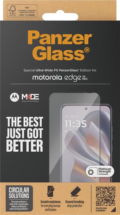 Actual product image PanzerGlass Ultra-Wide Fit (1 Piece, Motorola Edge 50 Neo)