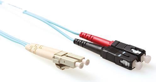 Produktbild 7 meter LSZH Multimode 50/125 OM3 fiber patch cable duplex with LC and SC connectors (CAT6, 7 m)