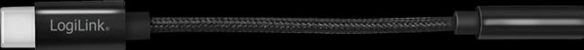 Produktbild LogiLink Cable USB-C to 3.5mm 0,13m Black (USB Typ C, USB Typ C)