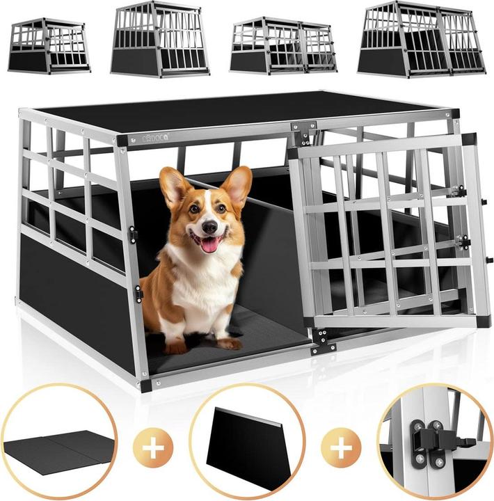 Actual product image Cadoca Double Dog Transport Box (Dog, Lockable)