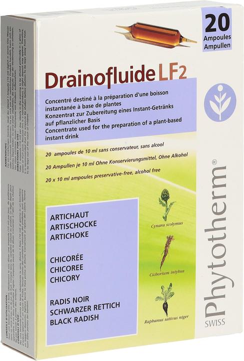 Nährwerte und Zutaten Drainofluid Drainofluide Ampullen Leber (20 Stück, Ampulle, 358 g)