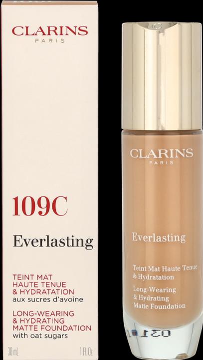 Actual product image Clarins Everlasting Foundation (No.109C Wheat)