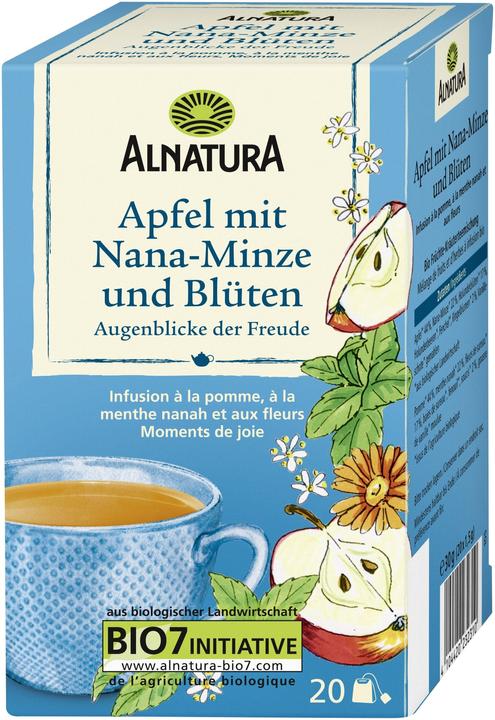 Actual product image Alnatura Organic Apple Nana-Mint&Flower.20pcs 30g (30 g)