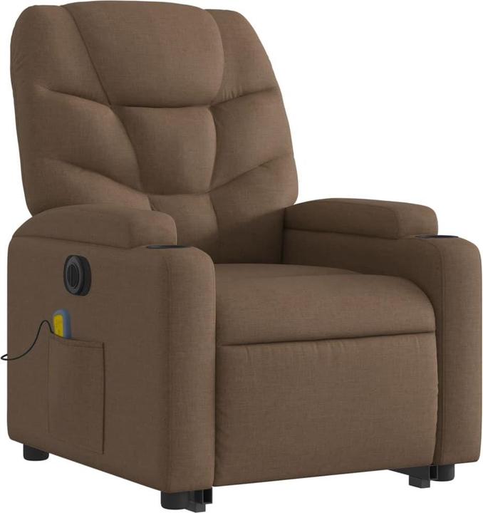 Actual product image VidaXL Electric massage chair with stand-up aid fabric