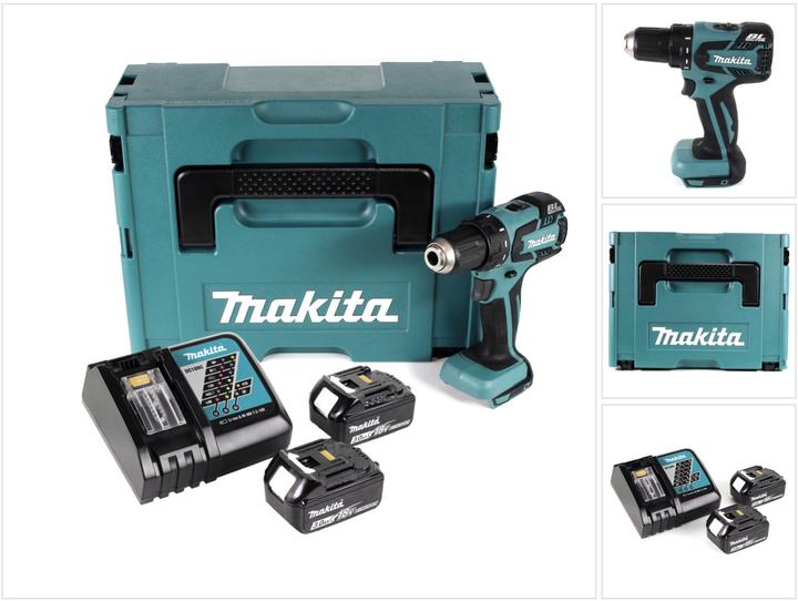 Image du produit Makita BDF 459 RFJ Perceuse-visseuse sans fil 18V 45Nm + 2x Batteries 3,0Ah + Chargeur + Coffret
