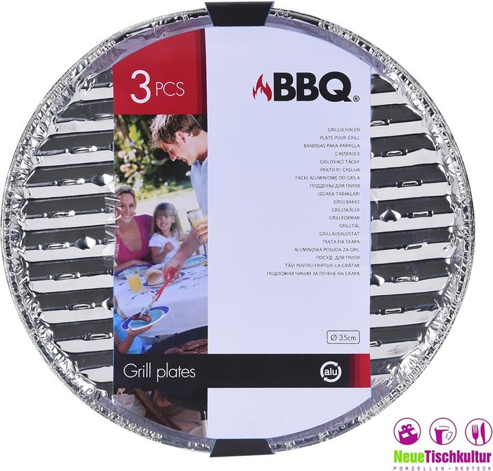 neuetischkultur Aluminium grillschaal 35 cm, set van 3