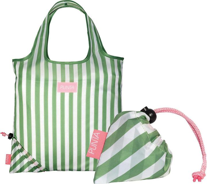Actual product image Punta Folding shopper striped12l