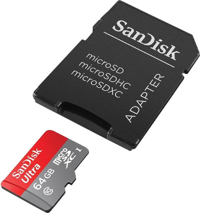 Produktbild SanDisk Ultra microSD A1 (64 GB, microSDXC, U1, UHS-I)