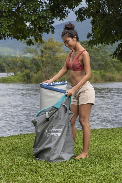 Actual product image Bestway Hydro Force Aqua Drifter View Inflatable Stand-Up Paddleboard Set with Built-in Window 3.35 m