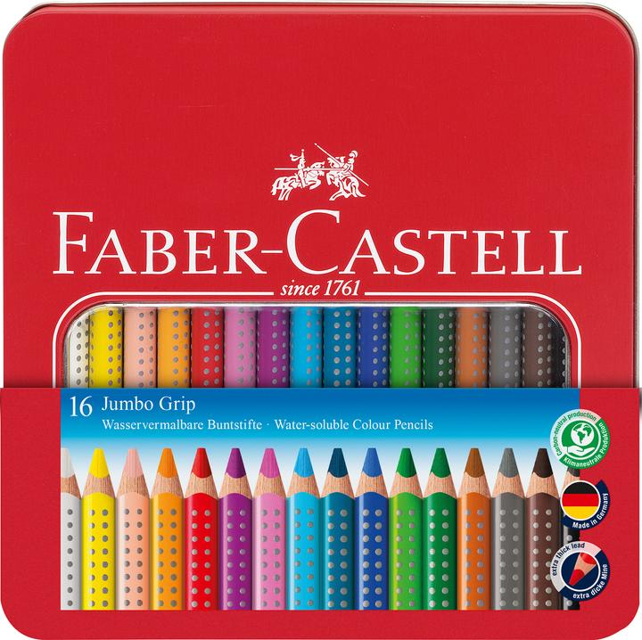 Faber-Castell Jumbo Grip (Mehrfarbig, 16 x)