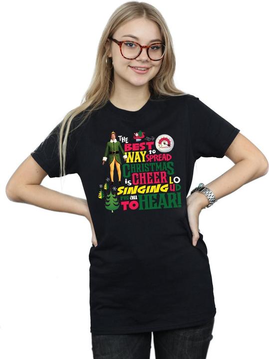Immagine prodotto Elf Christmas Cheer Maglietta Ampia Donna (S)