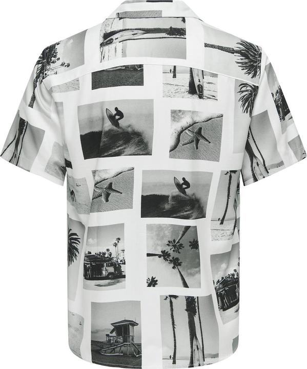 Actual product image Only & Sons Onsnano Reg Cotton Viscose Ss Aop Shirt (XS)