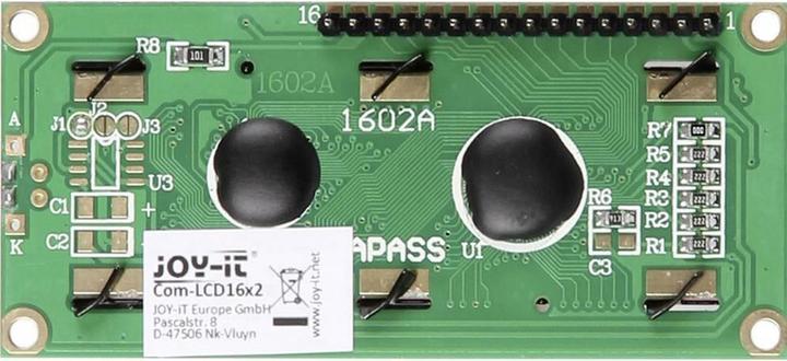Immagine prodotto Joy-it Modulo Arduino Display 16x2 LCD verde