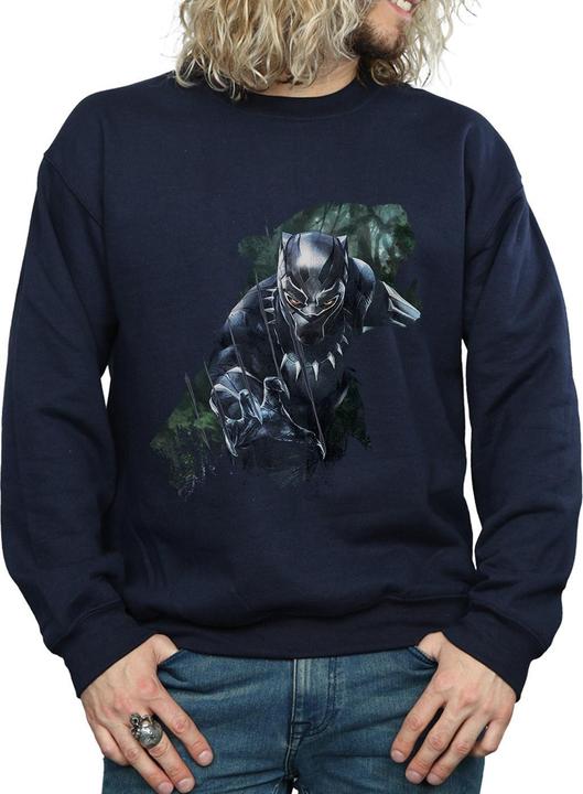 Image du produit Mens Black Panther Wild Silhouette Cotton Sweatshirt (M)