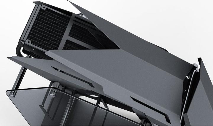 Produktbild Jonsbo MOD3 Mini Micro-ATX Tower Showcase, gehärtetes Glas - grau (mATX, Mini-ITX)
