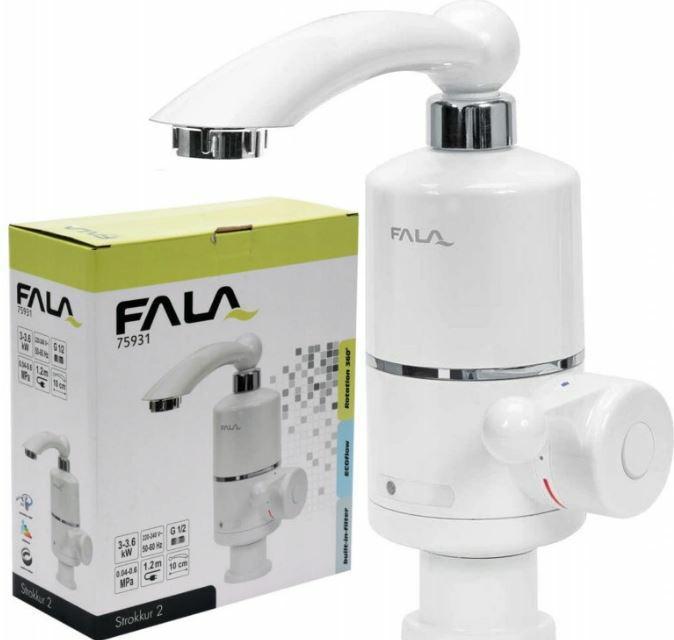 Productafbeelding Toya FALA waterkraan met doorstromer 3 KW 220 Volt voor wastafelinstallatie 360° draaibaar elektrisch A