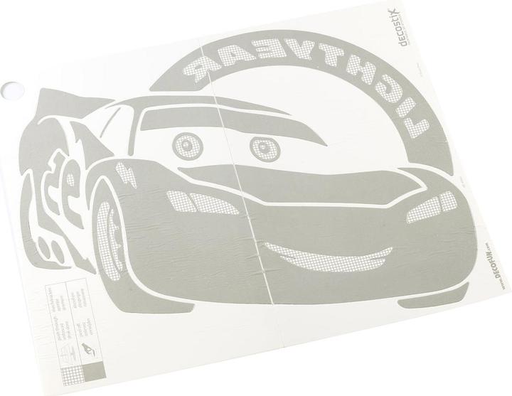 Actual product image Pearl Disney Pixar Cars decostix - 3D wall stickers to paint over (44 x 54 cm)