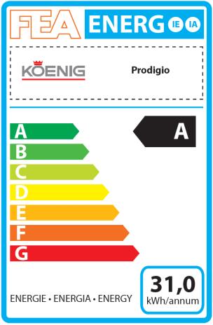 Energie-Label Koenig Prodigio & Milk (NESPRESSO Original)