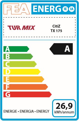 Energie-Label Koenig TX 175 Citiz (NESPRESSO Original)