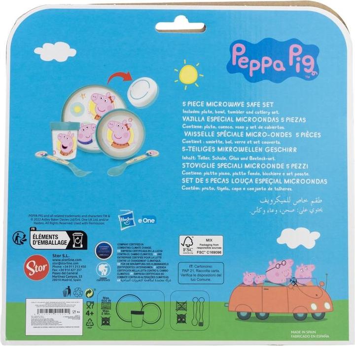 Produktbild Stor Peppa Pig - Premium Geschirr-Set 5-teilig