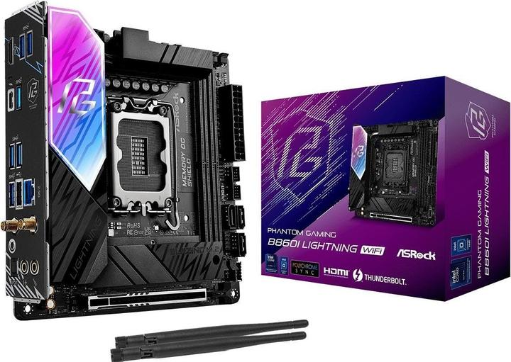 Productafbeelding AsRock MB Intel 1851 B860I Lightning WiFi (Socket S1, Intel B860, Mini-ITX)