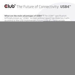 Image du produit Club 3D USB Typ C – USB Typ C (1 m, USB 4.0)