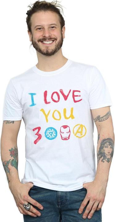 Actual product image Mens Avengers Endgame I Love You 3000 Crayons T-Shirt (5XL)