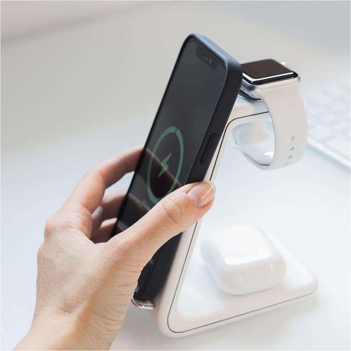 Actual product image Andi be free 3-in-1 wireless charging station (18 W)