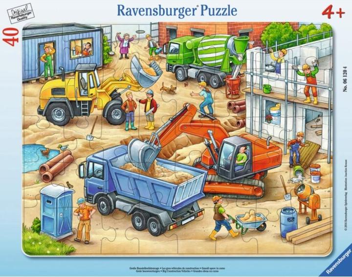 Immagine prodotto Ravensburger Grandi veicoli da cantiere (40 pezzi)