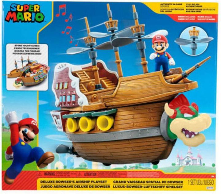 Immagine prodotto Jakks Pacific Playset della Nave di Bowser di Super Mario 2,5 pollici Deluxe