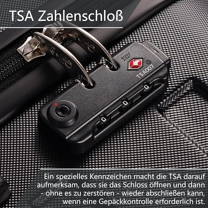 Immagine prodotto Coolife Hartschalenkoffer mit TSA-Schloss (60 l, M (50 - 90l))