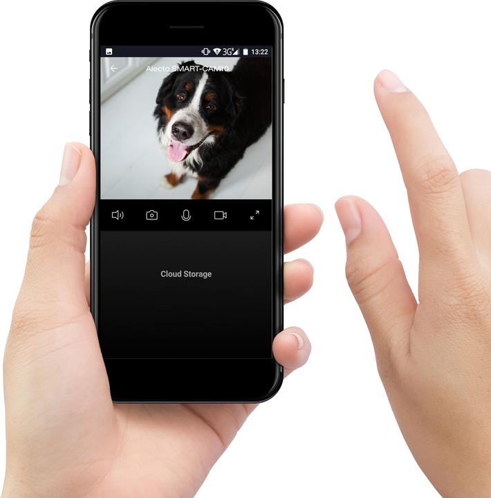 Produktbild Alecto SMART-CAM10 - Smart wifi camera, aan domotica koppelbare IP camera - Wit (1920 x 1080 Pixels)