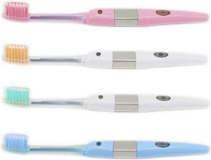 Produktbild Schnarwiler Zahnbürste mit Ionen Technologie MEDIUM inkl. 30ml Zahnpasta und 2 Ersatzbürsten - assortierte Farbe (30 ml)