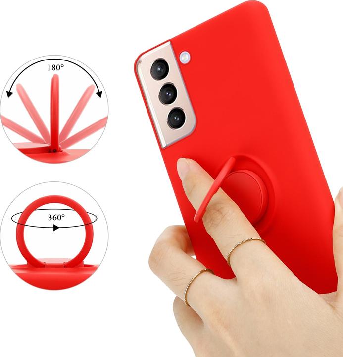 Productafbeelding Cadorabo TPU Vloeibare Ring Silicone Hoesje (Samsung Galaxy S22+)