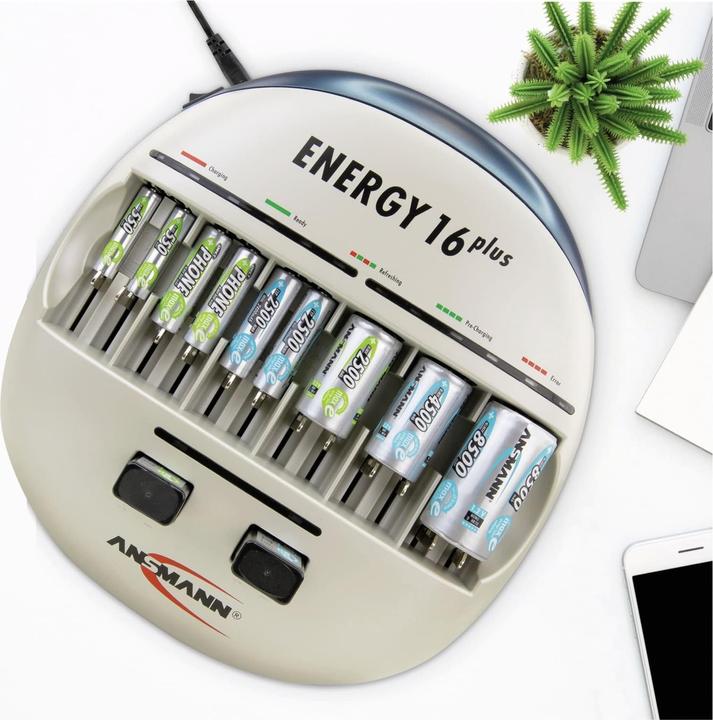 Image du produit Ansmann Énergie 16 Plus (1 pcs, C, D, AA, AAA, 9V Block, Chargeurs sans batterie)