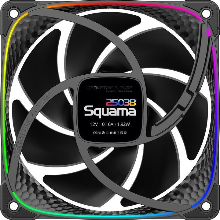 Produktbild Geometric Future Squama 2503B RGB Lüfter - 120 mm, schwarz (120 mm, 1 x)