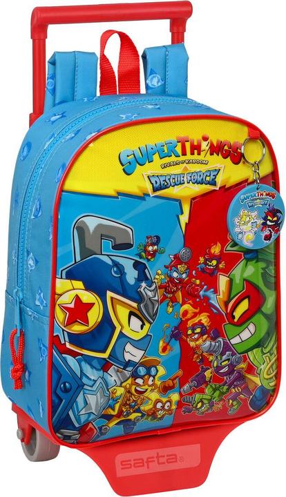 Superthings Schulrucksack mit Rädern Rescue force Blau 22 x 27 x 10 cm