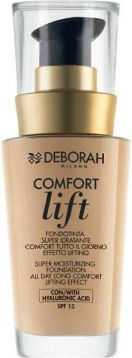 Produktbild Deborah Milano Deborah Comfort Lift Hyaluronic Acid Hydrating Liquid Foundation 07 Vanilla Spf 15 30 Ml